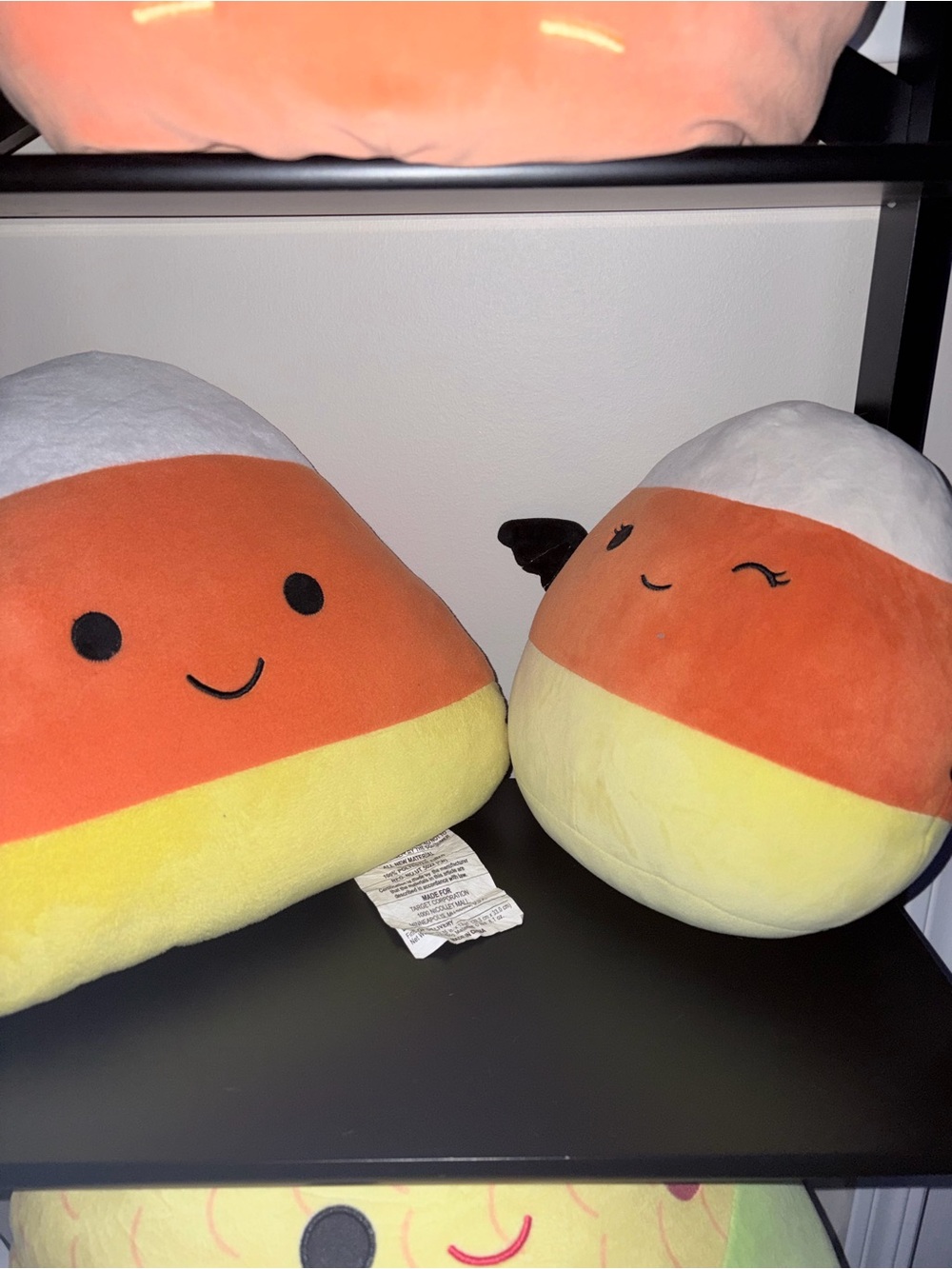 Plush Candy Corn Accent Pillow - Orange, Yellow & White